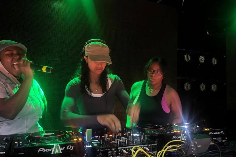 DJs performing together on CDJs